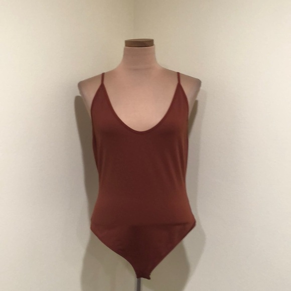 Free People Bodysuit Size Large Brown - Picture 2 of 9